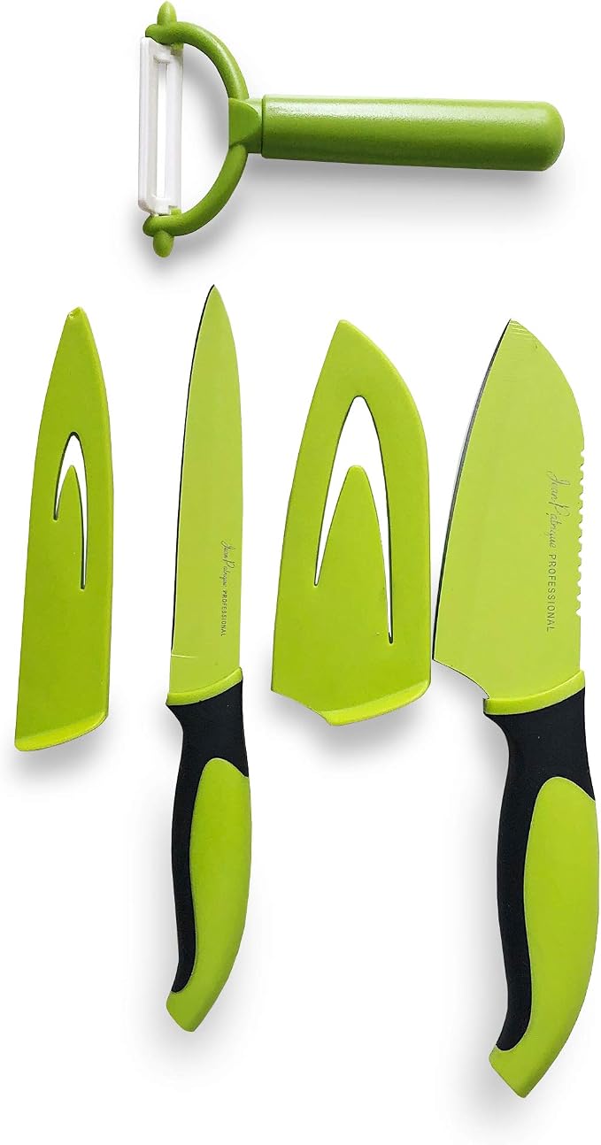Jean-Patrique 3 Piece Chef’s Non-Stick Green & Black Prep Set