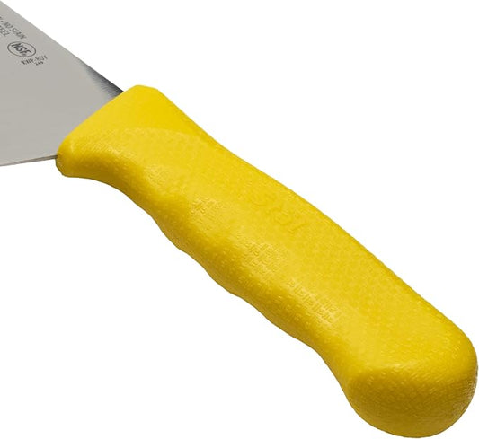 Winco 8" Commercial-Grade Chef's Knife with German Steel Blade, Yellow