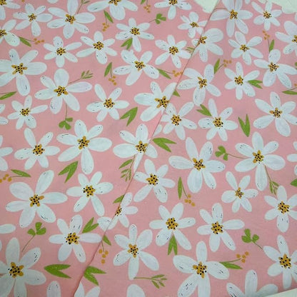 Cotton Fabric DIY Making Supplies Quilting Patchwork Fabric Fat Quarter Bundles DIY for Quilting Cotton Patchwork Cushions (Love Flower, 9.8 x 9.8 inches)
