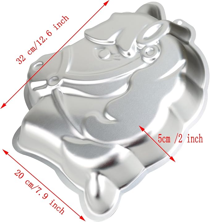 Horse Shaped Birthday Cake Pan, 3D Aluminum Cake Molds Non-stick Baking Tools