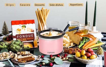 Mini Slow Cooker, 0.65 Qt Capacity small slow cooker, Ceramic Pot, Nutrient Loss Reduction, For Sauces, Stews & Dips, Round (pink)