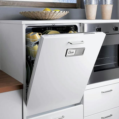 Dishwasher Magnet Clean Dirty Sign - Stainless Steel Dishwasher Magnetic Sign - Clean & Dirty Dishwasher Slider Easy to Indicator - Kitchen Gadgets