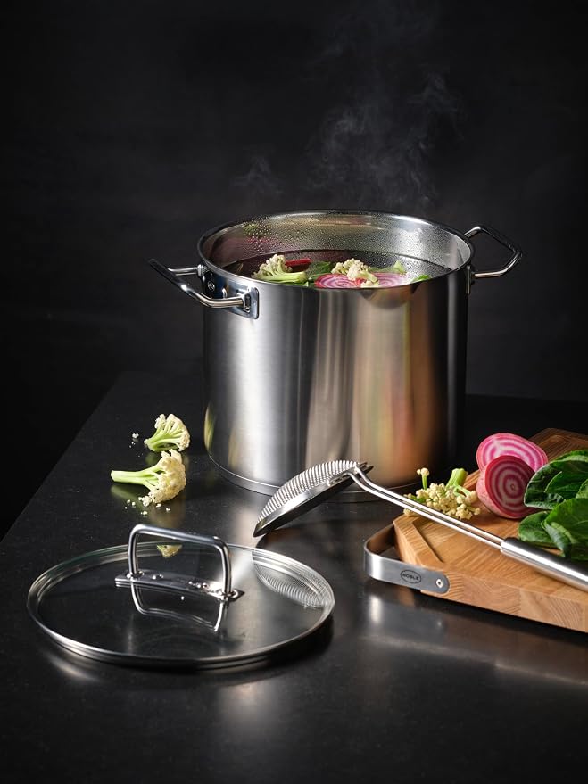 Rösle EXPERTISO Cookware Collection 9.5 in. Stainless Steel Stock Pot