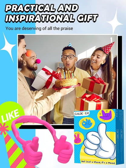 Graduation Gifts for Teens Girls Boys Kids Adults Gifts Cell Phone Stand: UPGRADE Adjustable Thumbs Up Lazy Phone Holder for Desk Fun Gadgets Birthday Gift Ideas for Teenager Women Trendy Stuff