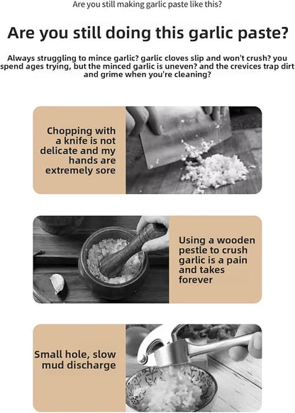 Garlic Pressing Tool Manual Circular Garlic Press Paste Garlic Mud Pressing Tool for Home Kitchen Use Crushing Tool