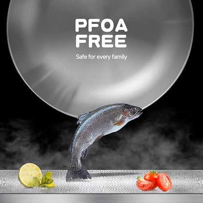 Inqibee 8.5 Inch Stainless Steel Frying Pan with Lid, Tri-Ply Skillet, Induction Compatible Cooking Pan, Dishwasher Safe, Oven Safe, Small Fry Pan for Gas, Electric & Ceramic Cooktops