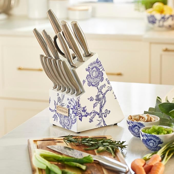 Cuisinart 15pc Caskata Collection™ Stainless Steel Hollow Handle Cutlery Block Set, C77SS-15PKCA