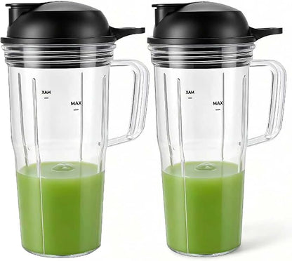 Replacement Blender Combo Easy Twist Extractor Blade with Juicer personal jar 24oz handle cup and to go lid,Compatible with nutribullet Full-Size Blender Combo 1200W:NBF50500/NBF50500IN