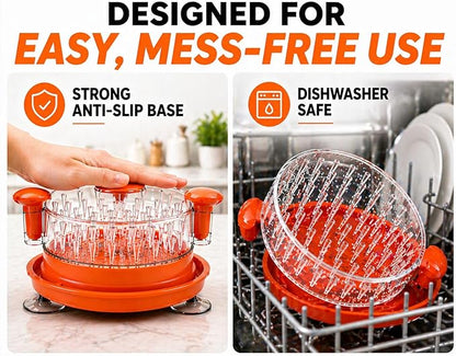Chicken Shredder Tool Twist – Shred Chicken in Seconds, Easy Meal Prep, BPA-Free, Dishwasher Safe, Anti-Slip Base, Meat Shredder for Chicken Breast, BBQ, Tacos & More