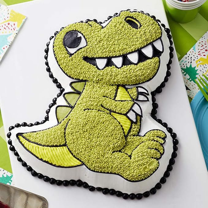 Dinosaur Shape Cake Pan, 3D Birthday Cake Pan, Aluminum Alloy Cake Molds Nonstick Baking Tools