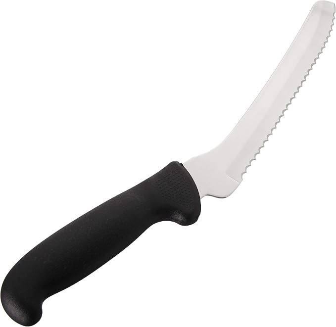 Mercer Culinary M18135BK Serrated Bread Knife, 8 Inch, Black