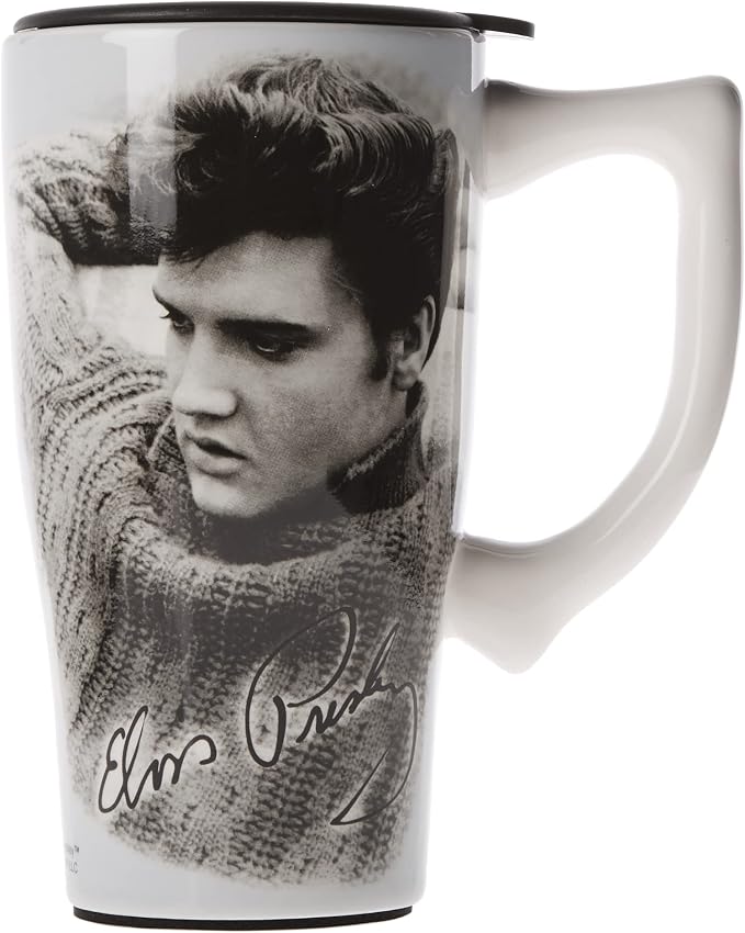 Spoontiques ELVIS LEGEND TRAVEL MUG, 18 ounces