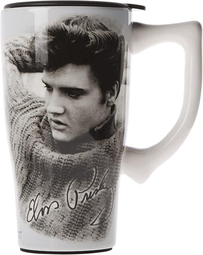 Spoontiques ELVIS LEGEND TRAVEL MUG, 18 ounces