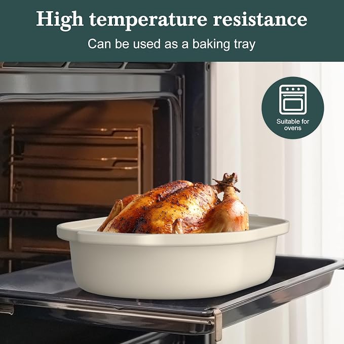 4 Quart Claypot Slow Cooker, 8-in-1 Multi Cooker with Flexible Programming, Removable Crock, Nonstick, Oven Safe Pot to 450°F, Oatmeal