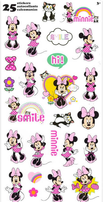Disney Kitchen Accessories Bundle - Mickey and Minnie Salt and Pepper Shakers Plus Stickers