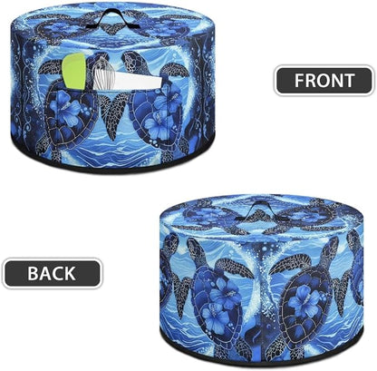 Ocean Turtles Slow Cooker Dust Cover with Pocket 6-8 qt Crock for Pot Keep Small Kitchen Appliance Clean Kitchen Home Accessories Ornate Patterns Decor Cover