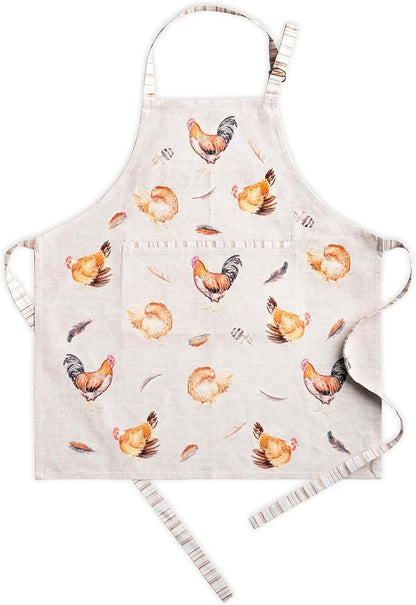 Maison d' Hermine 100% Cotton Apron for women with Pocket Kitchen Chef Apron for Men Cooking Spring Summer