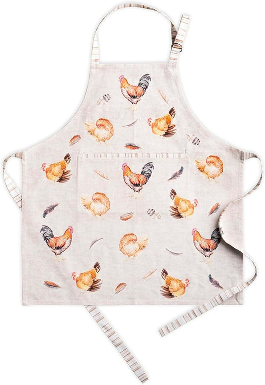 Maison d' Hermine 100% Cotton Apron for women with Pocket Kitchen Chef Apron for Men Cooking Spring Summer