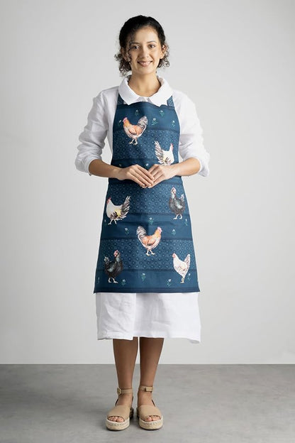 Maison d' Hermine 100% Cotton Apron for women with Pocket Kitchen Chef Apron for Men Cooking Spring Summer