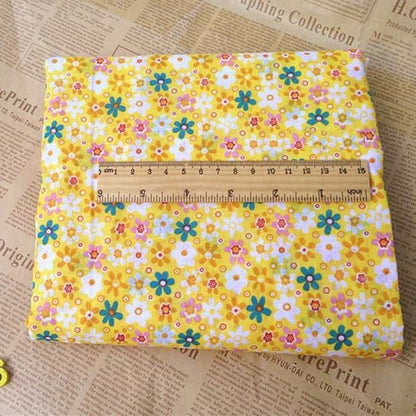 7Pcs Top Orange Cotton Craft Fabric Bundle Squares Patchwork,DIY Sewing Scrapbooking Quilting Floral Dot Pattern Craft and Hobby Fabric,Fabric Arts,Crafts and Sewing10 x 10" (25cm x 25cm)