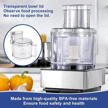 4 Locking Tabs DLC-005AGTXT1 Bowl and DFP-14NWBCT1X Cover 14-cup Food Processor Work Bowl Kits Fits Cuisinart DFP-14, DFP-14BCN, DFP-14BCNY Models