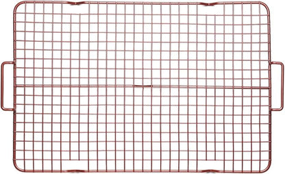 CasaWare 3pc Ultimate Commercial Weight 15 x 10 x 1-inch Cookie Sheet/Cooling Grid/Silicone Mat Bakeware Set (Silver Granite)