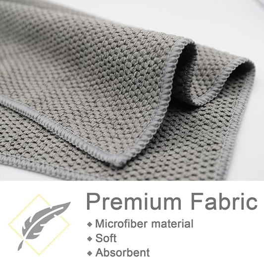 6Pack Barista Towels, Barista Microfiber Cloths, Coffee Cleaning Accessories for Espresso Machine, Steam Wand, Countertop,12”x12”