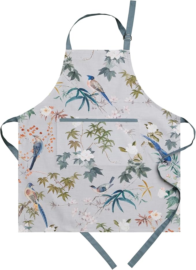 Maison d' Hermine 100% Cotton Apron for women with Pocket Kitchen Chef Apron for Men Cooking Spring Summer