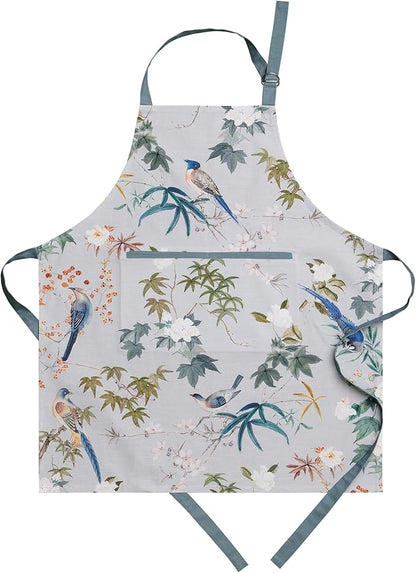 Maison d' Hermine 100% Cotton Apron for women with Pocket Kitchen Chef Apron for Men Cooking Spring Summer