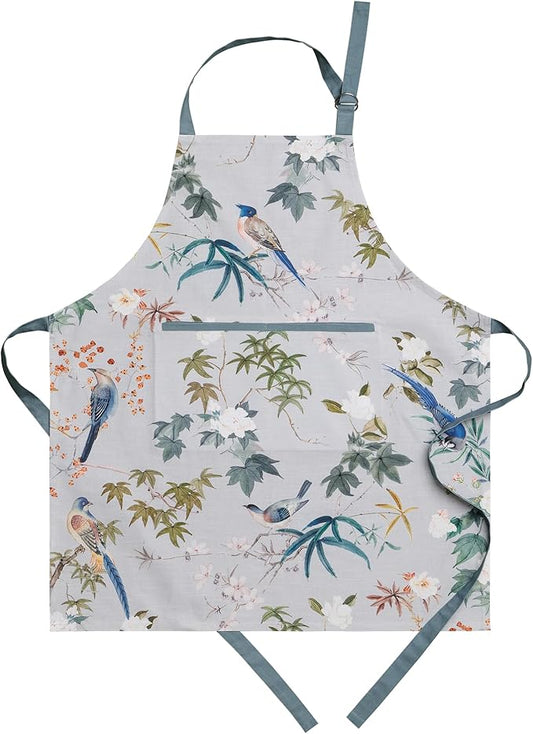 Maison d' Hermine 100% Cotton Apron for women with Pocket Kitchen Chef Apron for Men Cooking Spring Summer