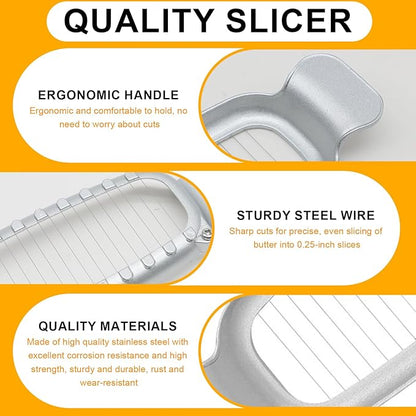 Butter Slicer Cutter Stainless Steel Multipurpose Cheese Slicer for Block Cheeses and Butter Gadgets Accessories