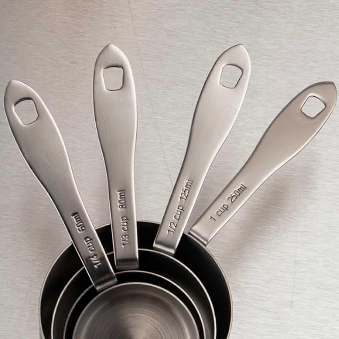 Gravy Boat Stainless Steel Measuring Sauce Boat Spoon Measuring Cup Kitchen Scale Measuring Spoon Milk Powder Coffee Baking Dosing Tool Gravy Jug
