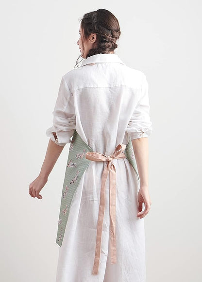Maison d' Hermine 100% Cotton Apron for women with Pocket Kitchen Chef Apron for Men Cooking Spring Summer