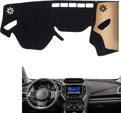 Dash Cover, Anti-Glare, Sun Protection, Dustproof, UV-Proof, Dashboard Covers, Interior Car Accessorie Fit for 2019-2024 Su-baru Forester, Not Fit w/HUD Models (Fits Mfr Body Code:S14), Black