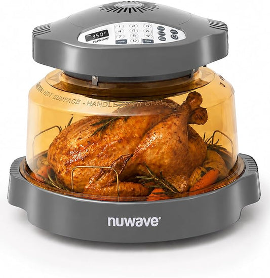 Nuwave Pro Plus 2 Air Fryer Oven, Infrared Countertop Convection, No Defrost No Preheat, Triple Combo Heating, 10-in-1 Multicooker, PFAS & BPA Free, 10LB Capacity, Dishwasher Safe Parts, 20660V03Y