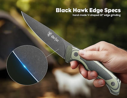Kitchen Utility Knife, 5.5 Inch Chef Knife, Ergonomic G10 Handle | Ultra Sharp Blade, Rust-Resistant Stainless Steel, Full-Tang, Multipurpose Paring Knife for Fruit and Vegetable Cutting