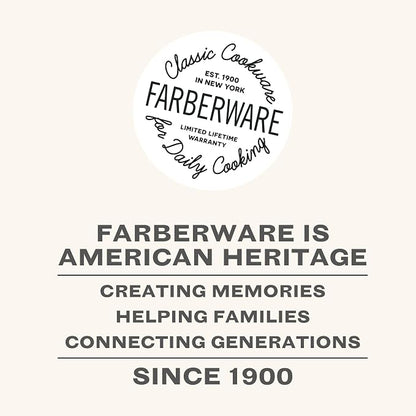 Farberware Classic Series Anniversary Edition Stainless Steel Sauté Pan and Lid with Helper Handle, Induction Suitable, 6 Quart Jumbo Cooker, Metal Utensil Safe - Stainless Steel