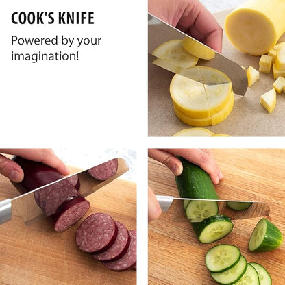 Rada Cutlery Cook’s Knife (R134), 6.25" Stainless Steel Blade, Silver Handle, Pack of 6