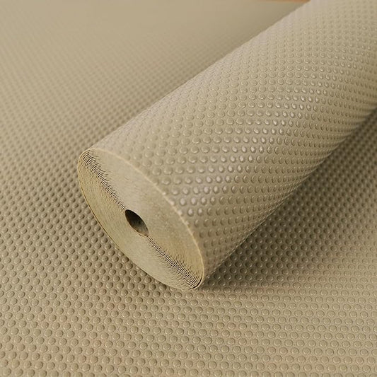 Cabinet Shelf Liner Khaki 17.7 inch Wide - Waterproof Pantry Cabinet Liner - Easy to Cut Kitchen Drawer Mat 17.7" x 300 Inch