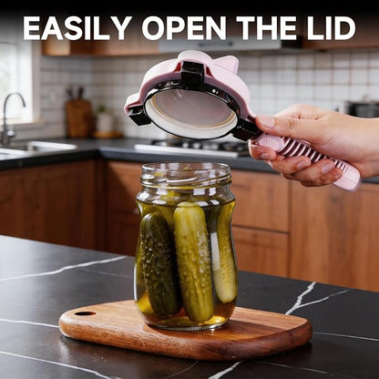2026 New 4-in-1 Jar Opener, Adjustable Jar Opener for Seniors (Black)
