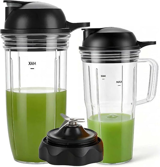 Replacement Combo Easy Twist Extractor Blade with32oz,24oz handle cup with to go lid, Compatible with nutribullet Full-Size Blender Combo 1200W:NBF50500/NBF50500IN/NBF50500AK/NBF50500AW