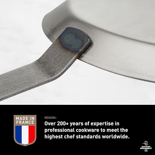 Matfer Bourgeat Black Carbon Steel Crêpe Pan, 8 1/2"
