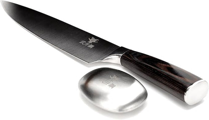 Professional 8" Chefs Kitchen Knife With Gift Box And Sheath - Razor Sharp And Well Balanced German Blade For All Purpose Cooking