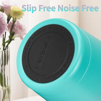 MEZMUT 20oz Tumbler Coffee Travel Mug with Daul Lid and Straw, Stainless Steel Double Wall Vacuum Spill Proof Insulated Tumbler, Hot or Iced Coffee Cups for Drinks (1Pack, Lavender Green)