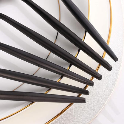 Black Coffee Spoons Set,Stainless Steel Teaspoons of 6,Espresso Spoons 5.11 inch,Demitasse Dessert Scoop,Small Tea Scoop Mini for Stirring,Matte Finish,Dishwasher Safe