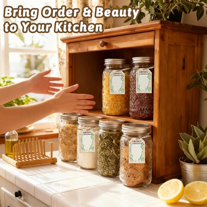 32 oz Mason Jars with Stainless Steel Split Lid, 2-Pack – Wide Mouth Quart Glass Canning Jars, Airtight Seals for Food Storage, Fermenting, Pickling, Kimchi & Sourdough Starter
