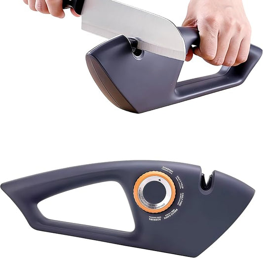 5 in 1 Versatile Manual Knife Sharpener, 5 Stages Knife Sharpeners Professional Chef's Kitchen Knife Accessories, Kitchen Blade & Scissors Sharpening Tool, Easy to Use, for Kitchen Knife