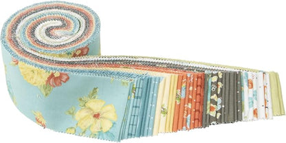 Tara Reed Happy at Home Rolie Polie 40 2.5-inch Strips Jelly Roll Riley Blake Designs RP-13700-40