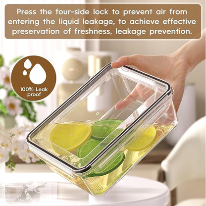 KEMETHY 70 PCS Food Storage Containers with Lids Airtight, Total 856oz, BPA-free, Food-grade, Eco-friendly Material, Leak Proof Plastic Containers, Microwave/Dishwasher Safe
