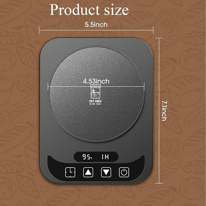 Sourdough Starter Warmer with Temperature Display,Sourdough Warming Mats 100℉ Electric Heating 12 Hours Timing Function Sourdough Heating Mat Bread for Baking Supplies Kitchen Bakers (Black)